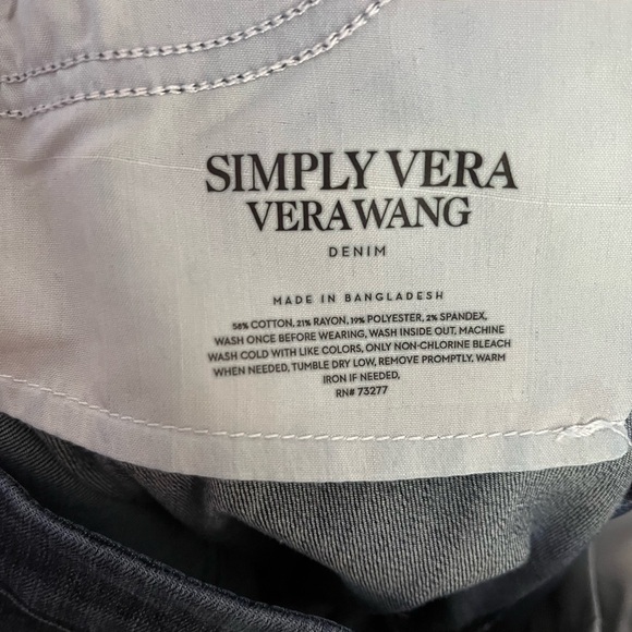 Simply Vera Vera Wang Sz 14 Jeans - Picture 5 of 5